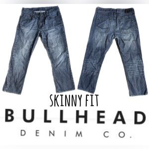 BULLHEAD | Dillon Skinny Jeans Capri Length | Low / Mid Rise | size 30